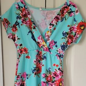 Pink Blush knee-length floral dress